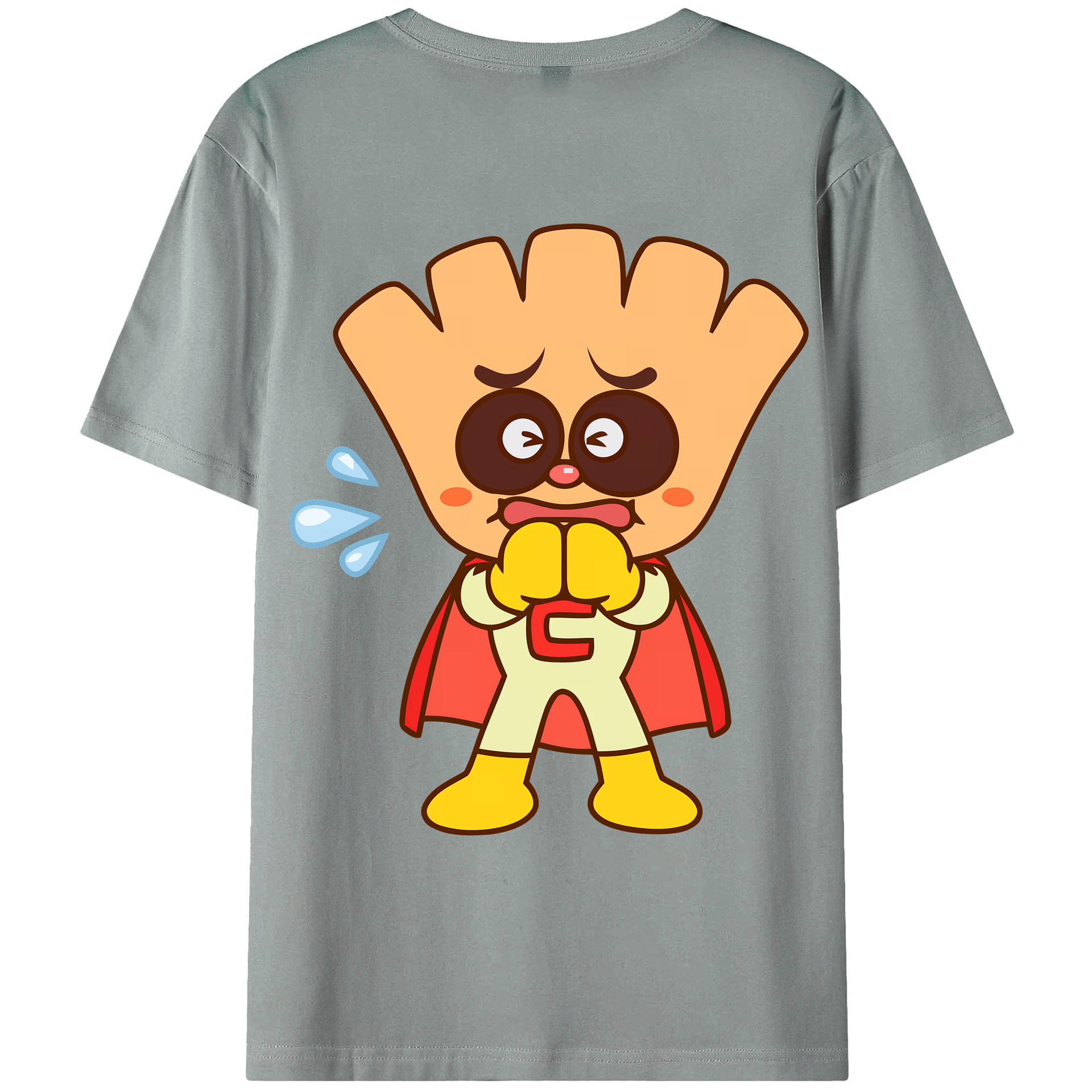 （画像用） アンパンマン Anpanman 綿100％ メンズ半袖Tシャツ（バックプリント） 通気性